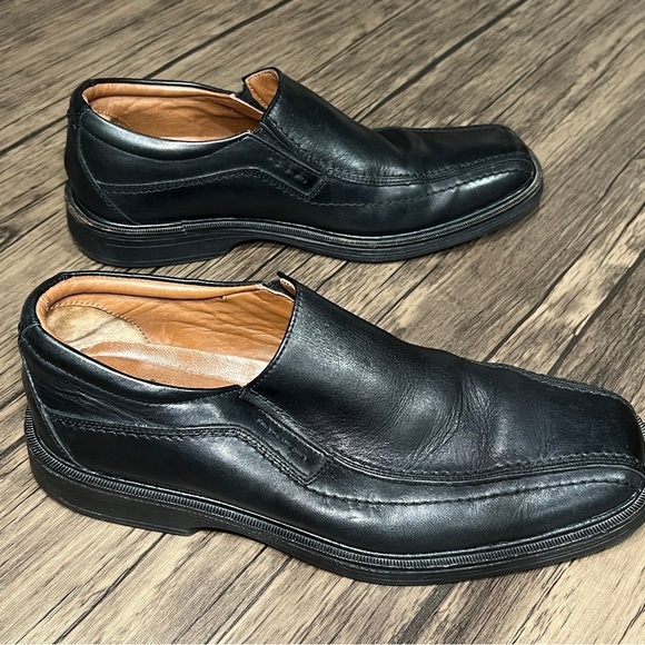 JOHNSON & MURPHY 8M Black Leather SlipOn XC4 Stanton Sheepskin Lined Waterproof main image 5